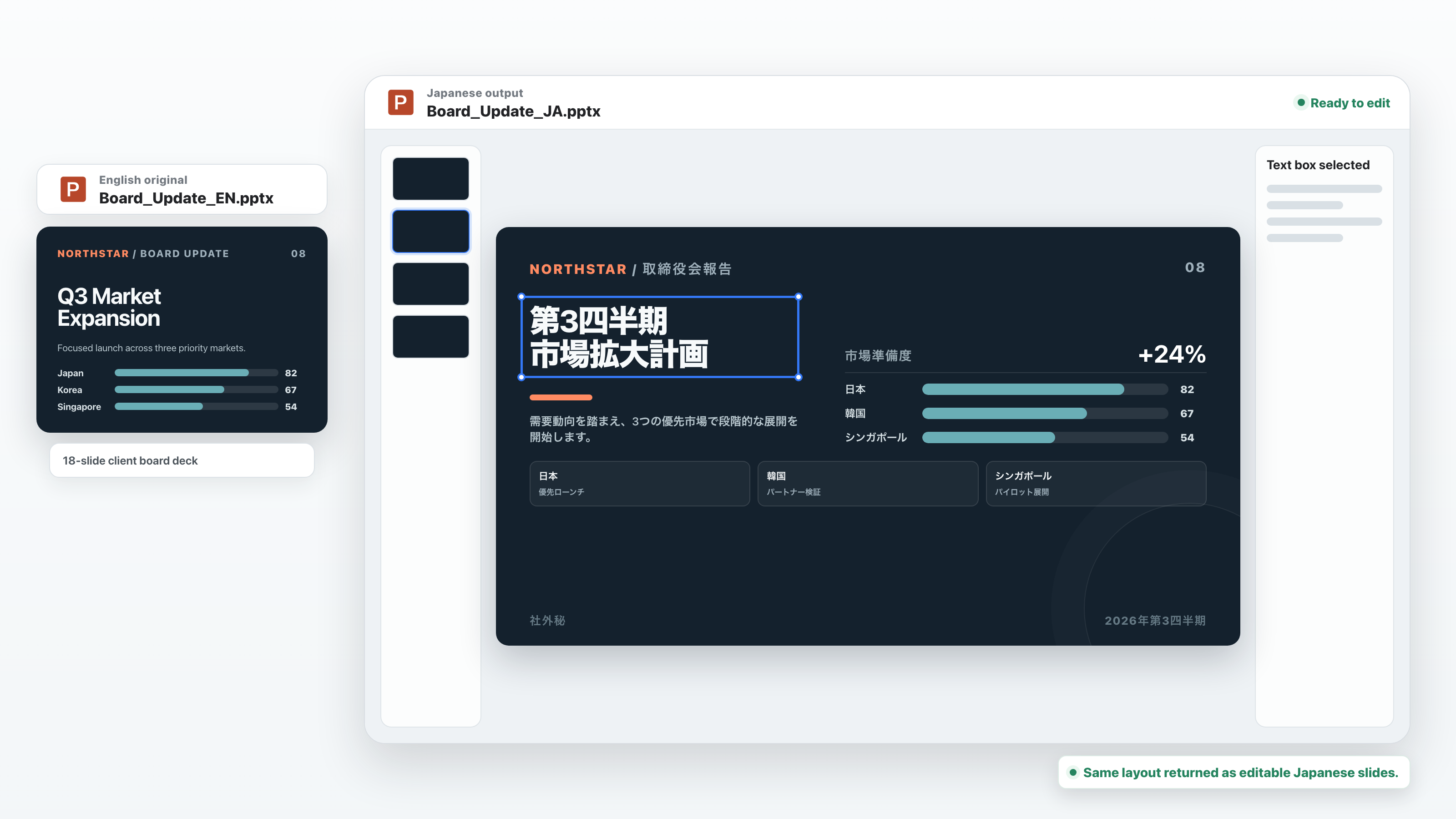 Translate presentation preview